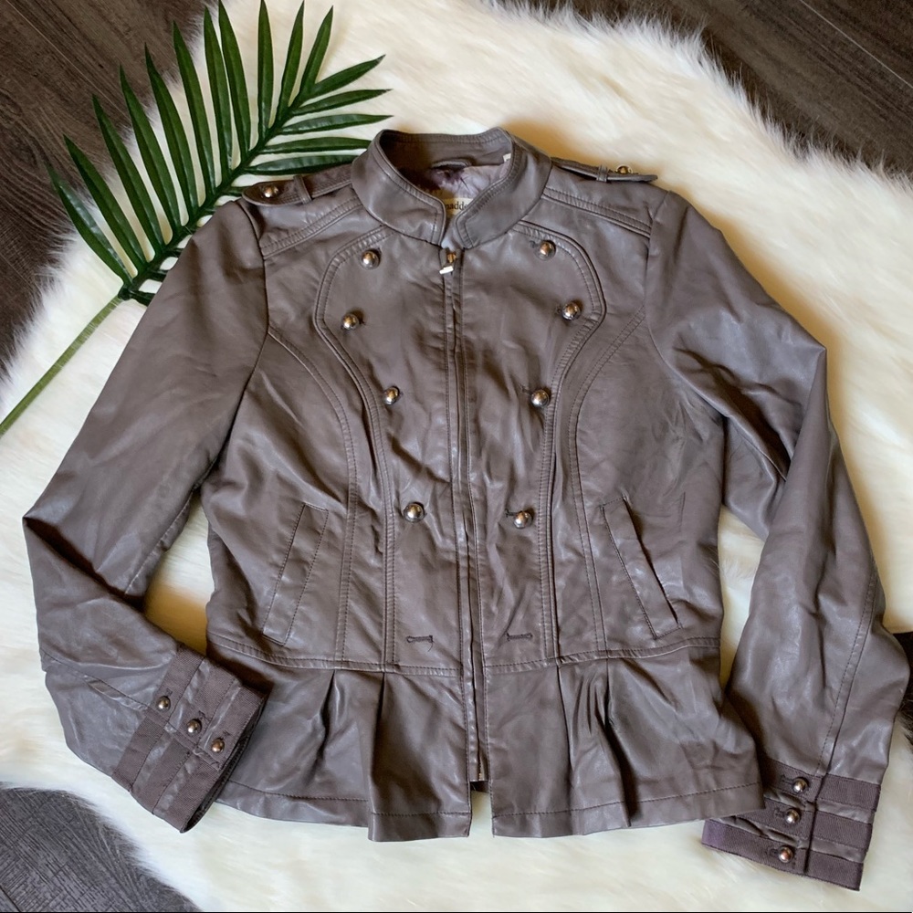 Steve Madden military ring leader peplum jacket